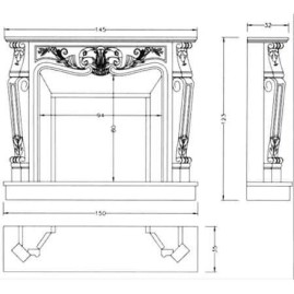 Портал DONATELLO, Blanco Statuario, Univers II (Crumar)