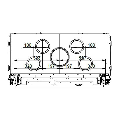 Каминная топка ECOMONOBLOCCO WT 16:9F V12 (Palazzetti)