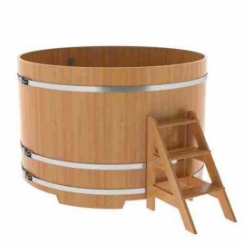 Купель круглая из лиственницы d=1,80х1,2 натуральная
