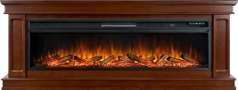 Каминокомплект Geneva 60 - Темный дуб с очагом Vision 60 LOG LED