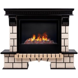 Электрокамин RealFlame Stone 26 AO античный дуб с очагом 3D Cassette 630