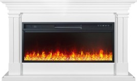 Каминокомплект Lyon 42 SFT (Разборный) - Белый с очагом Vision 42 LED