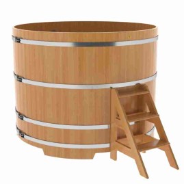 Купель круглая из лиственницы d=1,80х1,4 натуральная
