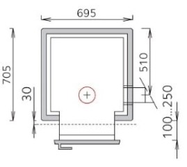 Дровяная печь Tulikivi TK550/3 Classic с порталом P1
