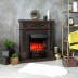 Электрокамин RealFlame Lilian DN орех с очагом Fobos Lux Black