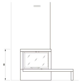 Облицовка CITY DX, под Monoblocco 78 (Palazzetti)