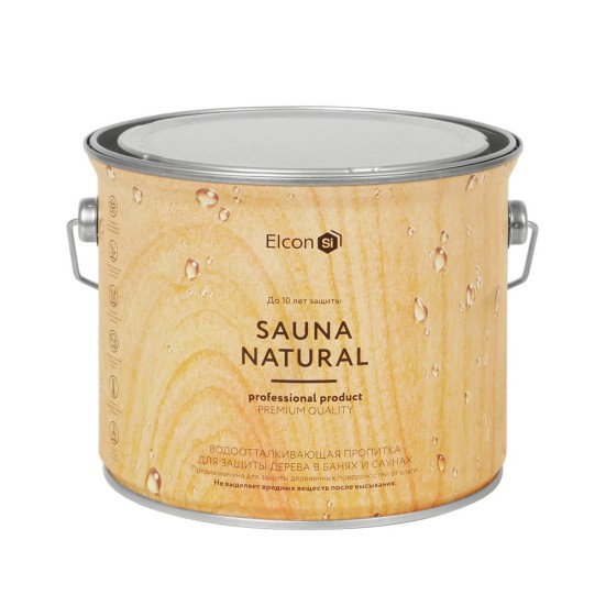 Пропитка для древесины Сауна Натурал Элкон (Sauna Natural Elcon) 2л