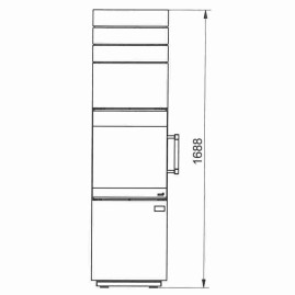 Печь HARK 140 ECOplus, graphit, Keramik mit Speichermasse, черная рамка (Hark)