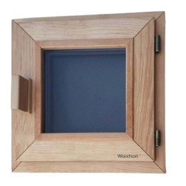 Окно Woodson PRO 50х50 см, стекло серое, ольха