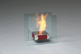 Биокамин MINI 3 PREMIUM RED (Silver Smith)