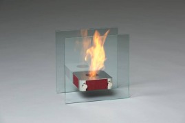 Биокамин MINI 3 PREMIUM RED (Silver Smith)