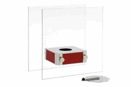 Биокамин MINI 3 PREMIUM RED (Silver Smith)