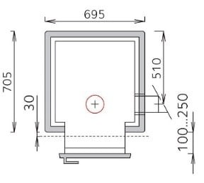 Дровяная печь Tulikivi TK550/3 Classic с порталом P2