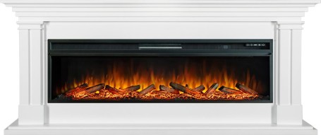 Каминокомплект Lyon 60 - Белый с очагом Vision 60 LOG LED