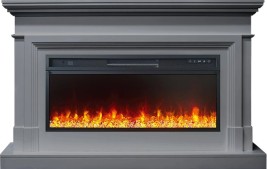 Каминокомплект Coventry - Серый (Ширина 1400 мм) с очагом Vision 42 LED