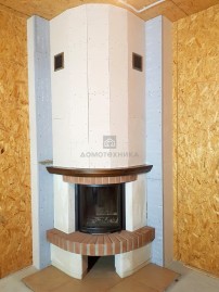 Каминная топка ECOMONOBLOCCO 45 TONDO (Palazzetti)