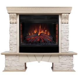 Электрокамин RealFlame Rockland Lux WT c Firefield 25 S IR