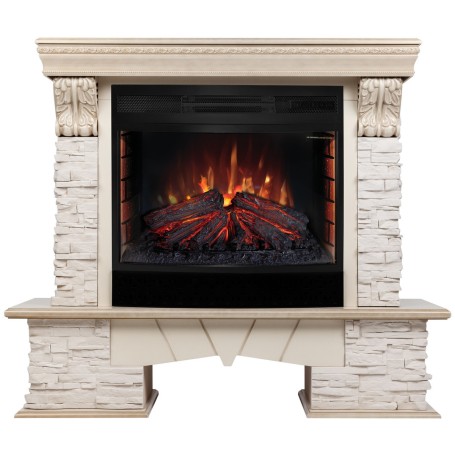 Электрокамин RealFlame Rockland Lux WT c Firefield 25 S IR