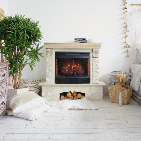 Электрокамин RealFlame Rockland Lux WT c Firefield 25 S IR