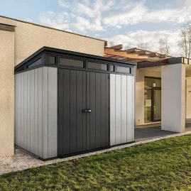 Пластиковый сарай Keter Artisan 9x7 серый