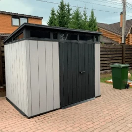 Пластиковый сарай Keter Artisan 9x7 серый