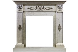 Каминокомплект Derby - Old silver с очагом Fobos FX Brass