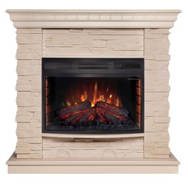 Электрокамин RealFlame Elford 25 WT белый дуб c Firefield 25 S IR