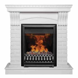 Электрокамин RealFlame Jazz WT белый с очагом 3D Oregan