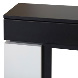 Портал каминный из МДФ линейный RealFlame Denver 60 черный матовый, чёрный, для очага Saphir 60