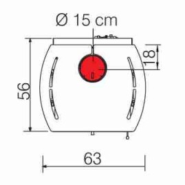 Печь FLAMMA 14 CS BIANCO PANNA (EdilKamin)