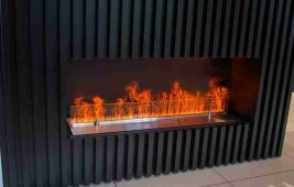 Электрокамин с очагом Schönes Feuer Очаг 3D FireLine 800 Steel (BASE)
