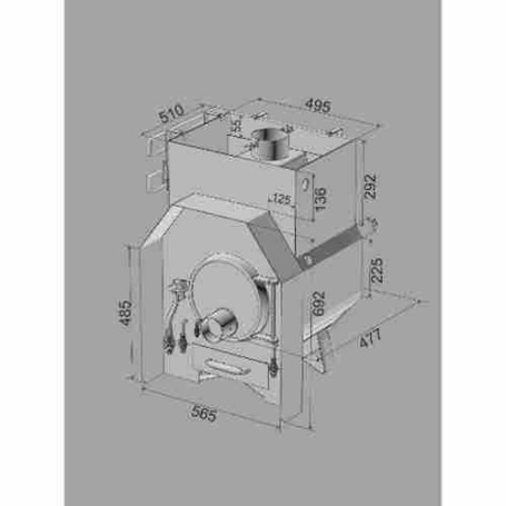Печь для бани Бренеран AOT-12 25м3