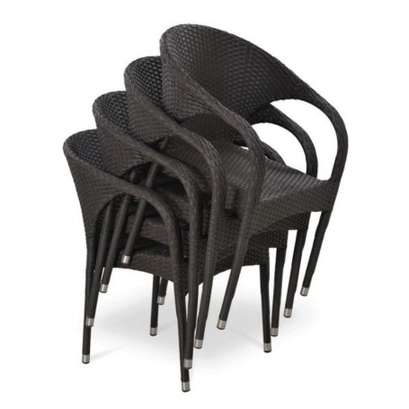 Плетеное кресло из искусственного ротанга Y290B-W52 Brown