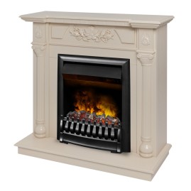 Электрокамин RealFlame Dacota WT белый дуб с очагом 3D Oregan