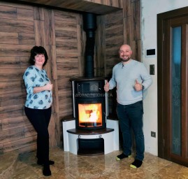 Печь 63 GT ECOplus, deco-cotto 351, черная рамка (Hark)