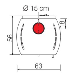 Печь FLAMMA 14 CS GRIGIO SCURO (EdilKamin)