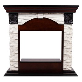 Портал каминный из МДФ RealFlame Dublin Lux AO античный дуб под очаги (Majestic, Fobos, Eugene, 3D Olympic)