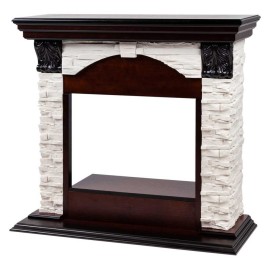 Портал каминный из МДФ RealFlame Dublin Lux AO античный дуб под очаги (Majestic, Fobos, Eugene, 3D Olympic)