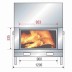 Каминная топка H 1200 DOUBLE FACE (Axis)