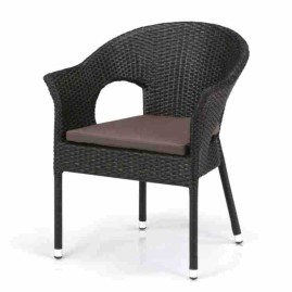Плетеное кресло из искусственного ротанга Y97B-W53 Brown