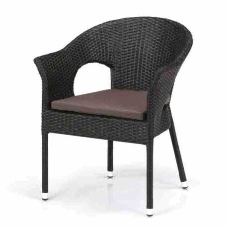 Плетеное кресло из искусственного ротанга Y97B-W53 Brown