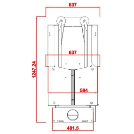 Каминная топка KW 100 DOUBLE FACE (Axis)