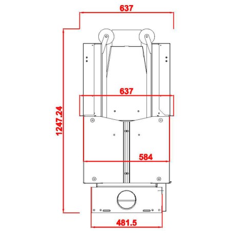 Каминная топка KW 100 DOUBLE FACE (Axis)