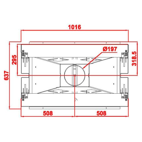 Каминная топка KW 100 DOUBLE FACE (Axis)
