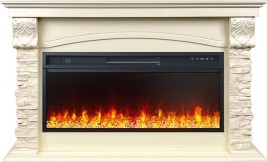 Каминокомплект Dublin V42 SFT (Разборный) - Слоновая кость / Сланец с очагом Vision 42 LED