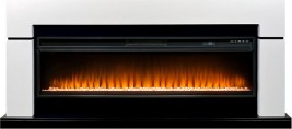 Каминокомплект Lindos 60 (Разборный) - Белый с черным с очагом Vision 60 LED