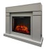 Электрокамин RealFlame Lindelse 26 GR серый, графит c очагом Moonblaze Black
