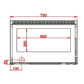 Каминная топка INSERT 750 (Axis)