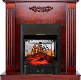 Каминокомплект Lumsden - Махагон коричневый антик с очагом Majestic FX M Black RC