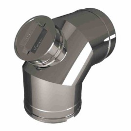 Отвод 90° D250/350 с ревизией, AISI 321/304 (Вулкан)